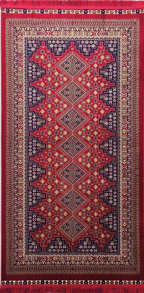 İpek Afgan 7859-1 Bordo